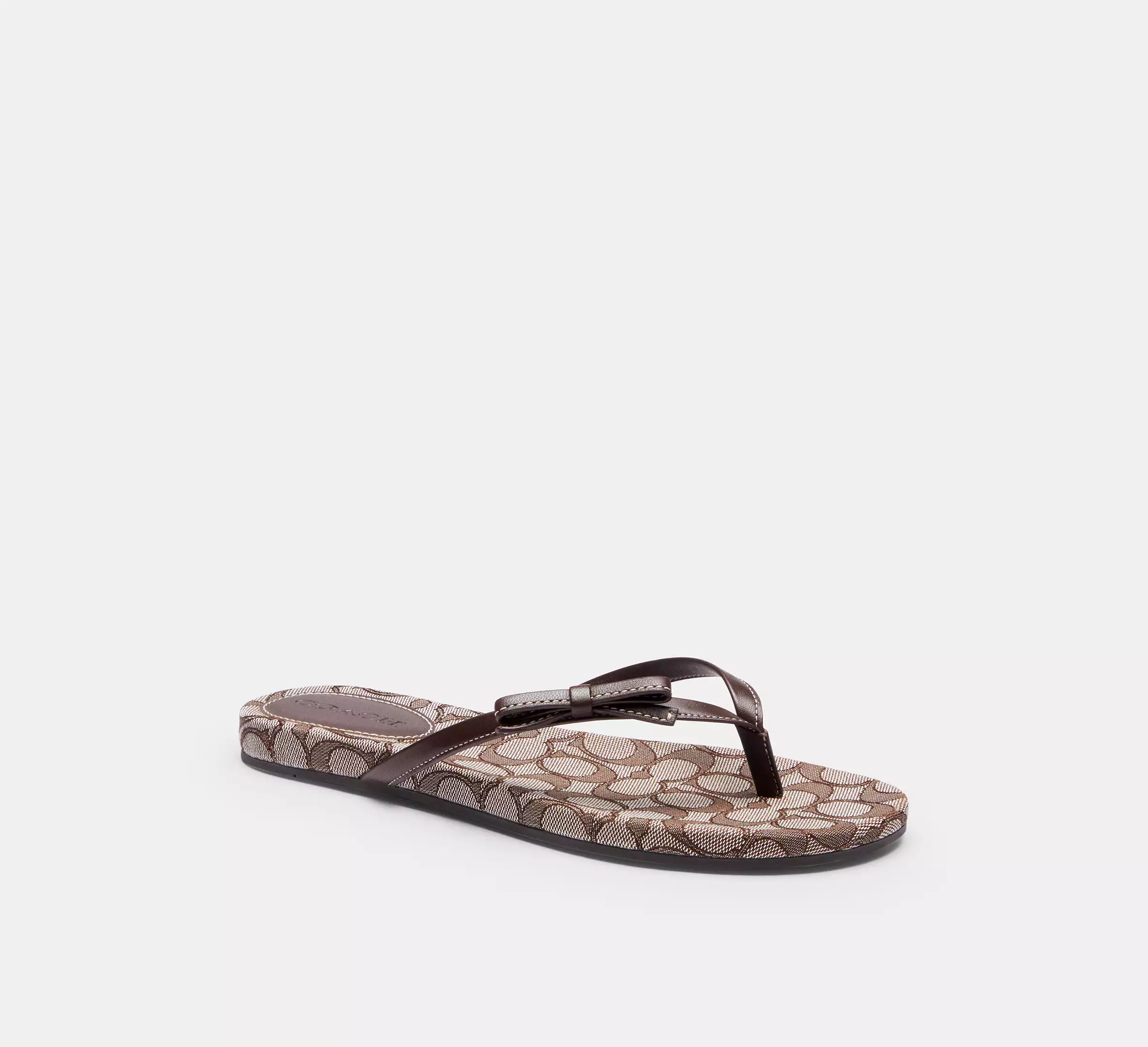 Bow Flip Flop In Signature Jacquard