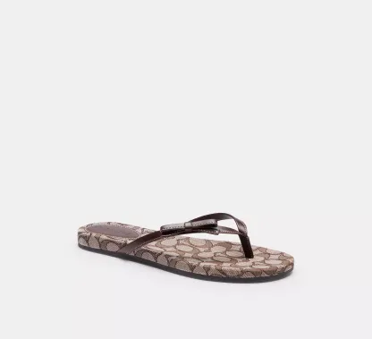Bow Flip Flop In Signature Jacquard