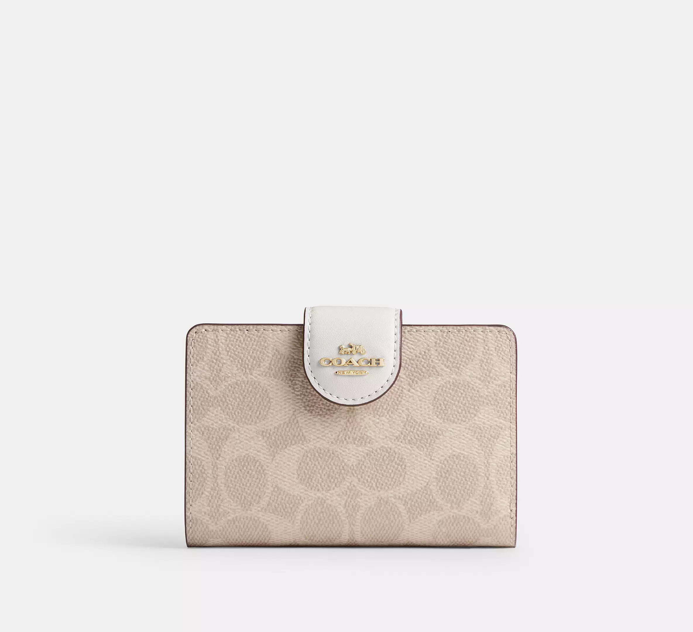 Medium Corner Zip Wallet In Signature Canvas