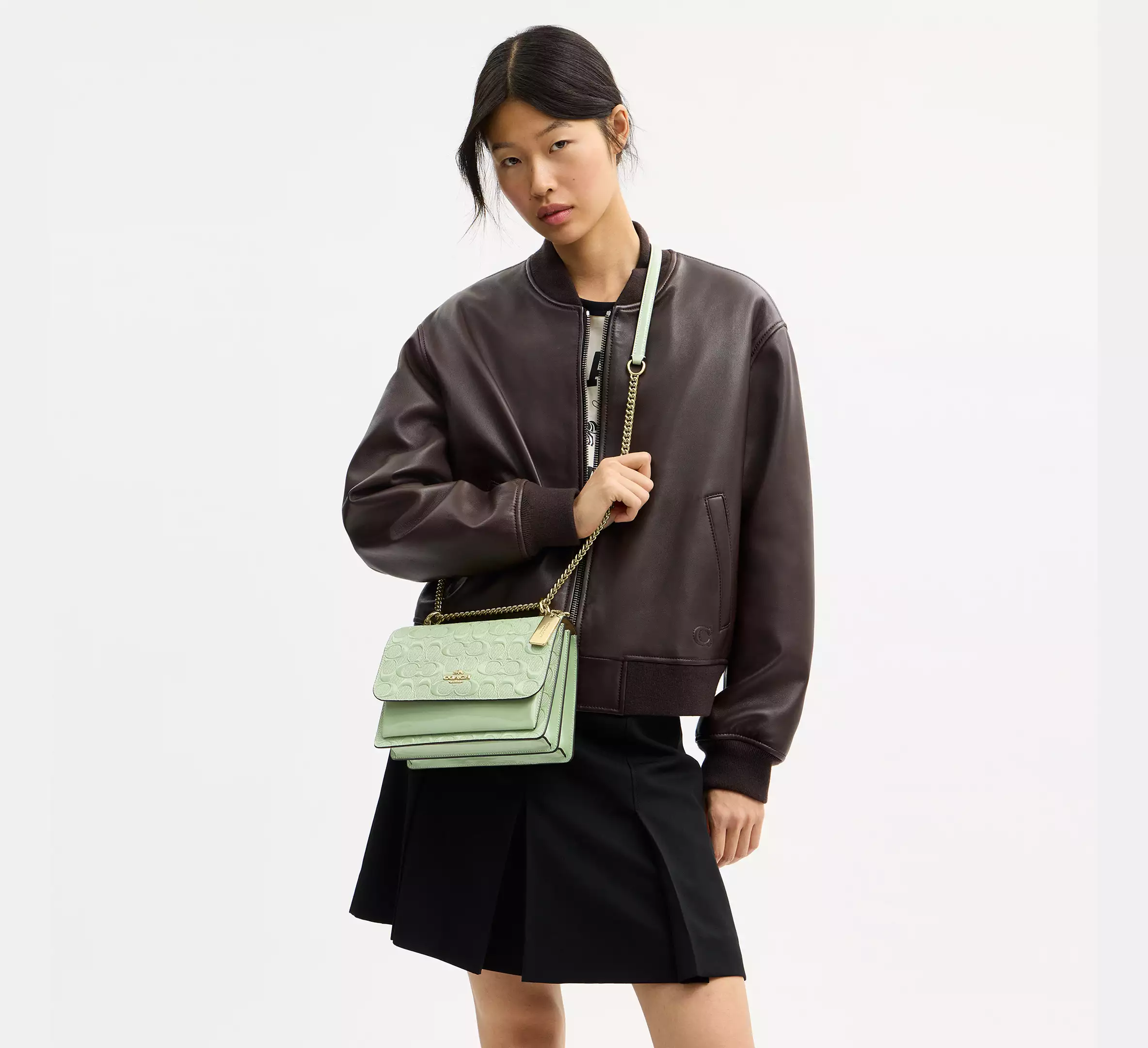 Klare Crossbody Bag In Signature Leather