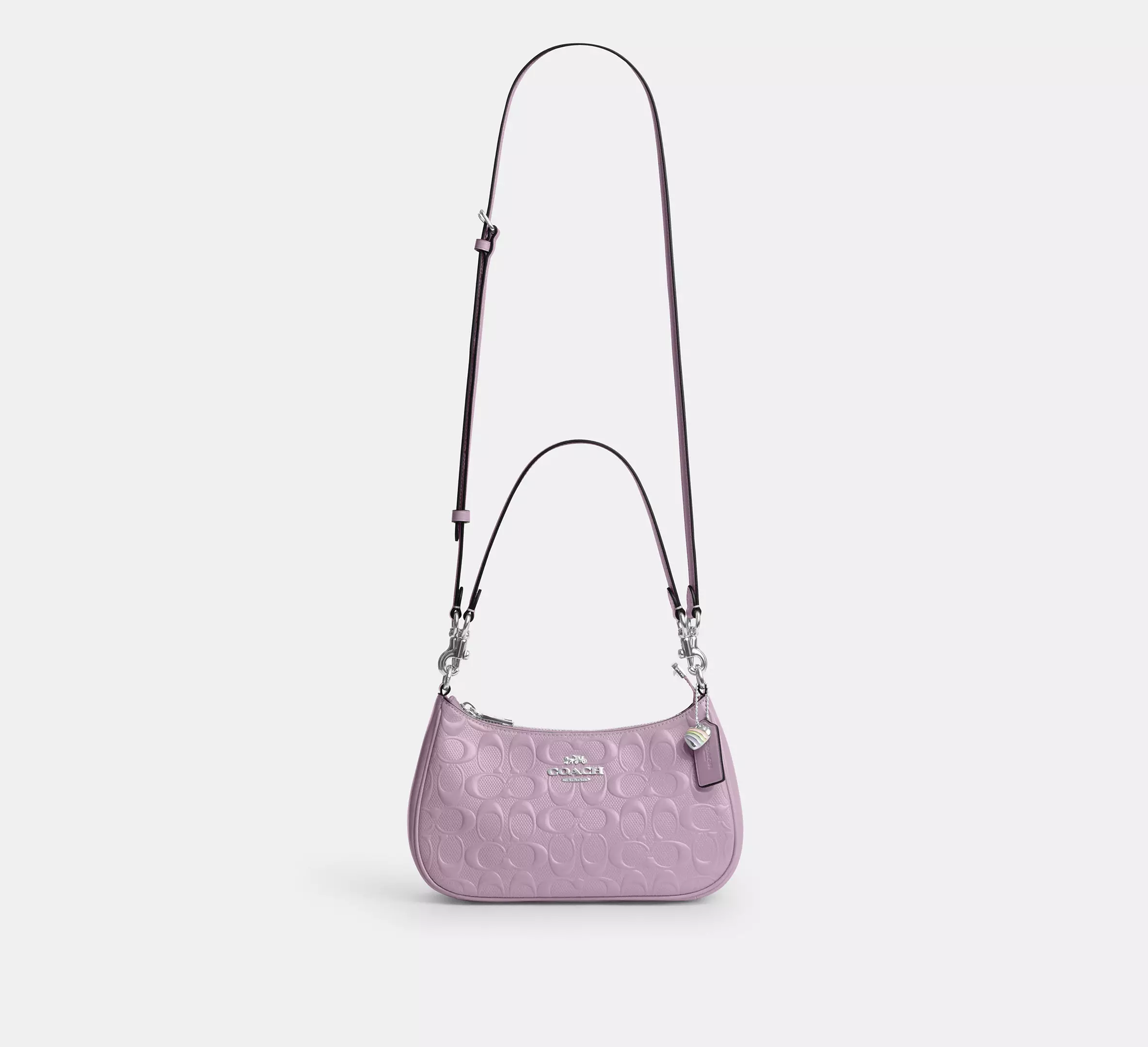 Teri Shoulder Bag In Signature Leather With Heart Charm