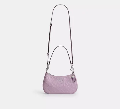 Teri Shoulder Bag In Signature Leather With Heart Charm