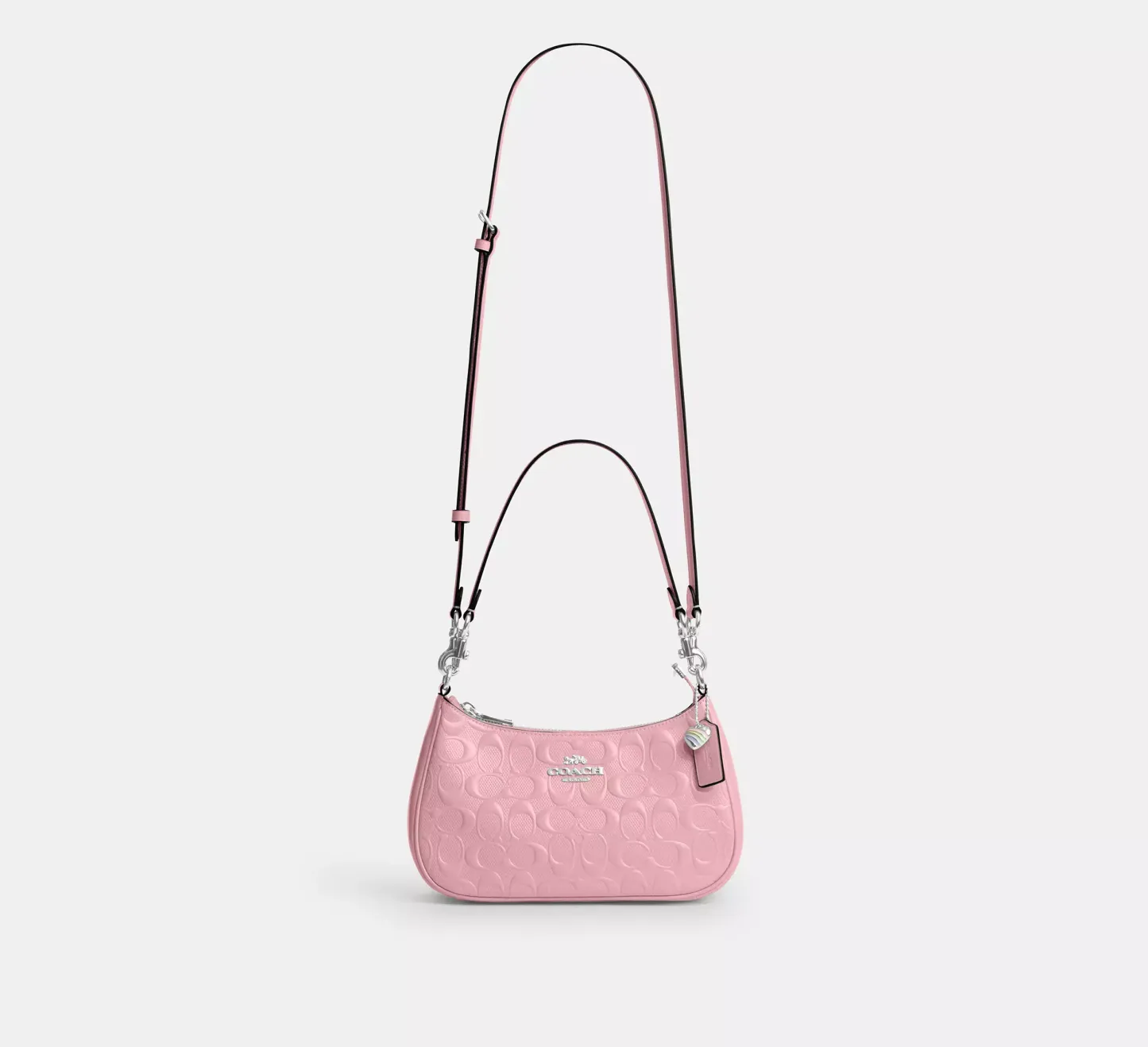 Teri Shoulder Bag In Signature Leather With Heart Charm