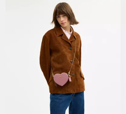 Heart Crossbody Bag 14 With Charms