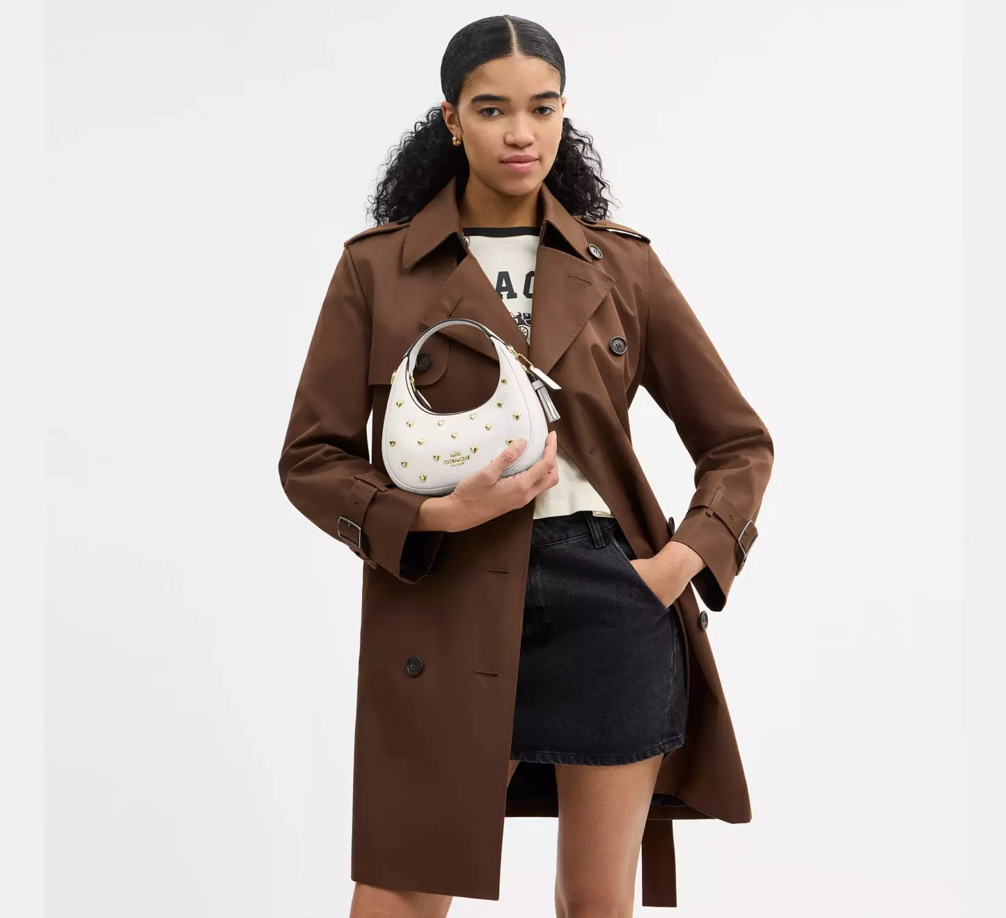 Carmen Mini Crossbody Bag With Heart Rivets