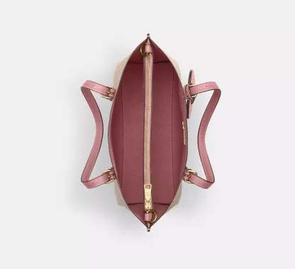 Mollie Tote Bag 25 In Signature Canvas With Heart Charm