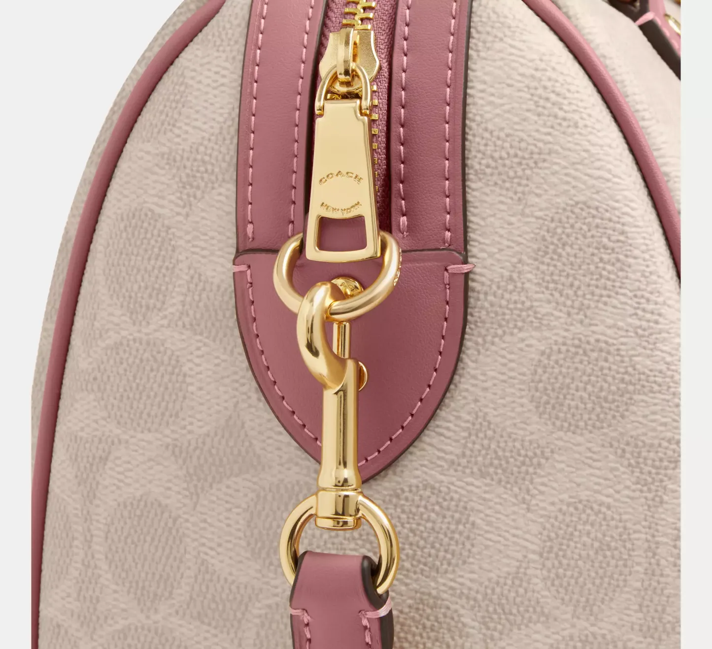 Rowan Satchel Bag In Signature Canvas With Heart Charm