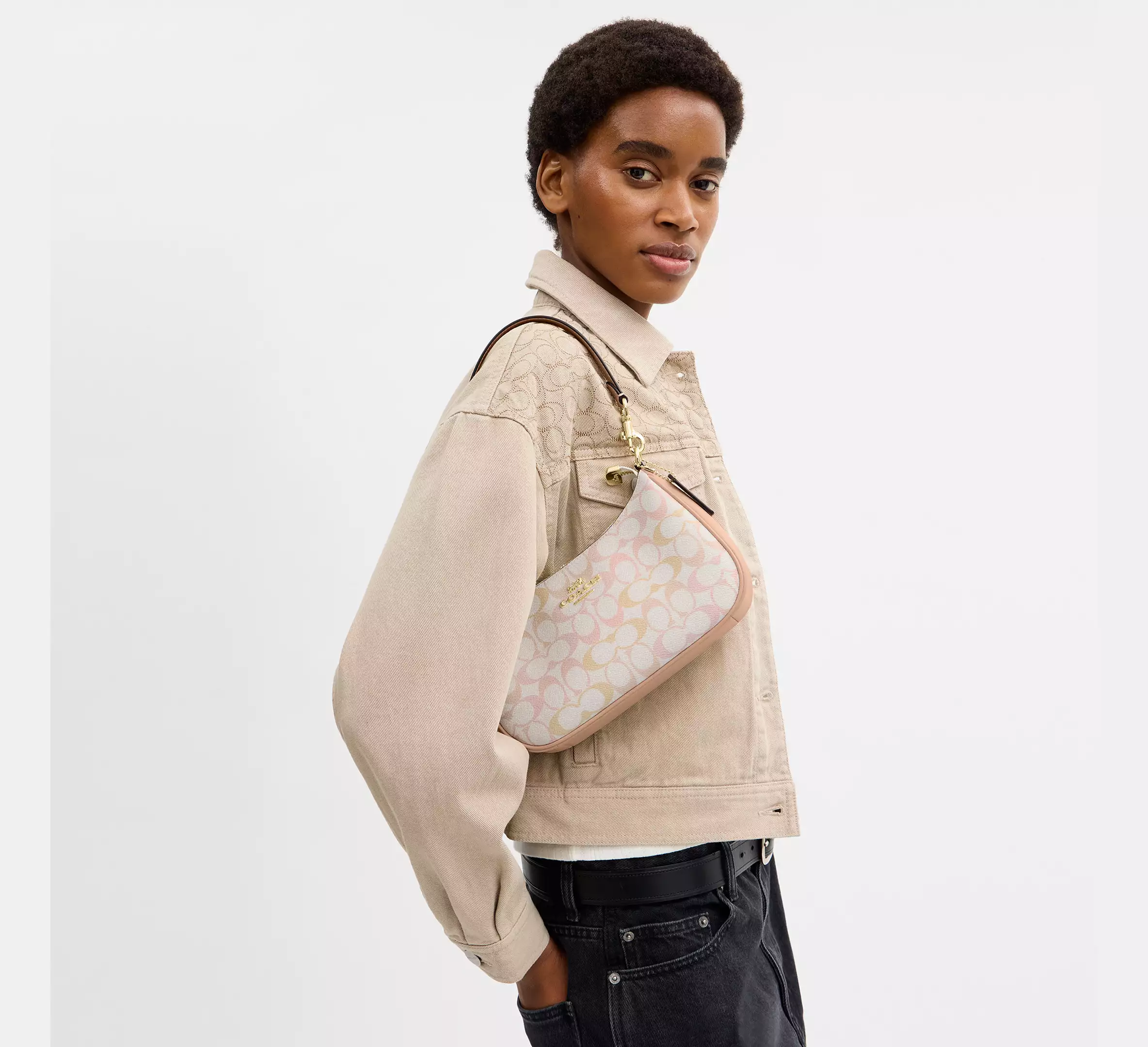  Teri Shoulder Bag In Pretty Signature Canvas
