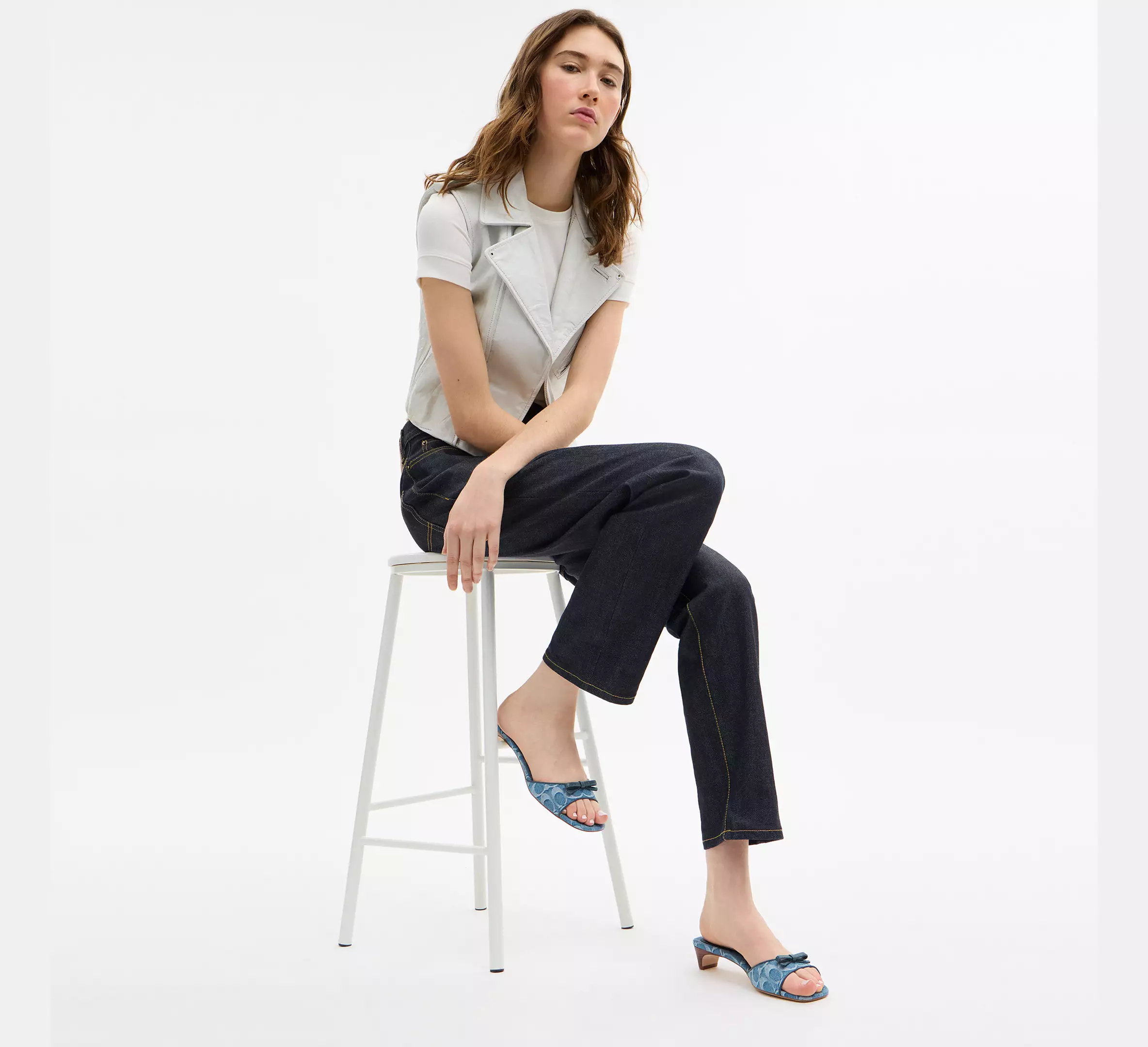 Bow Kitten Heel Sandal