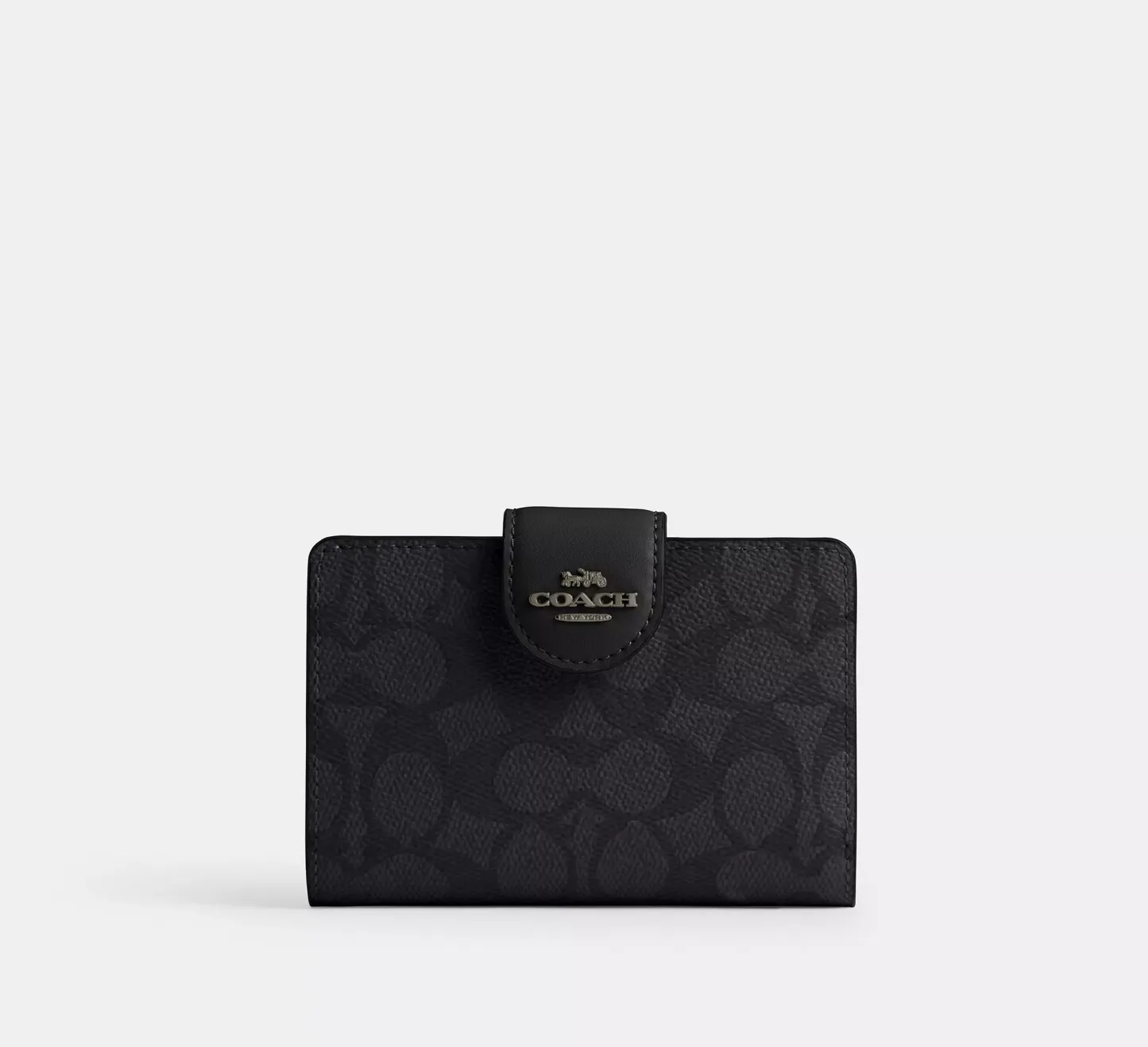 Medium Corner Zip Wallet In Signature Canvas