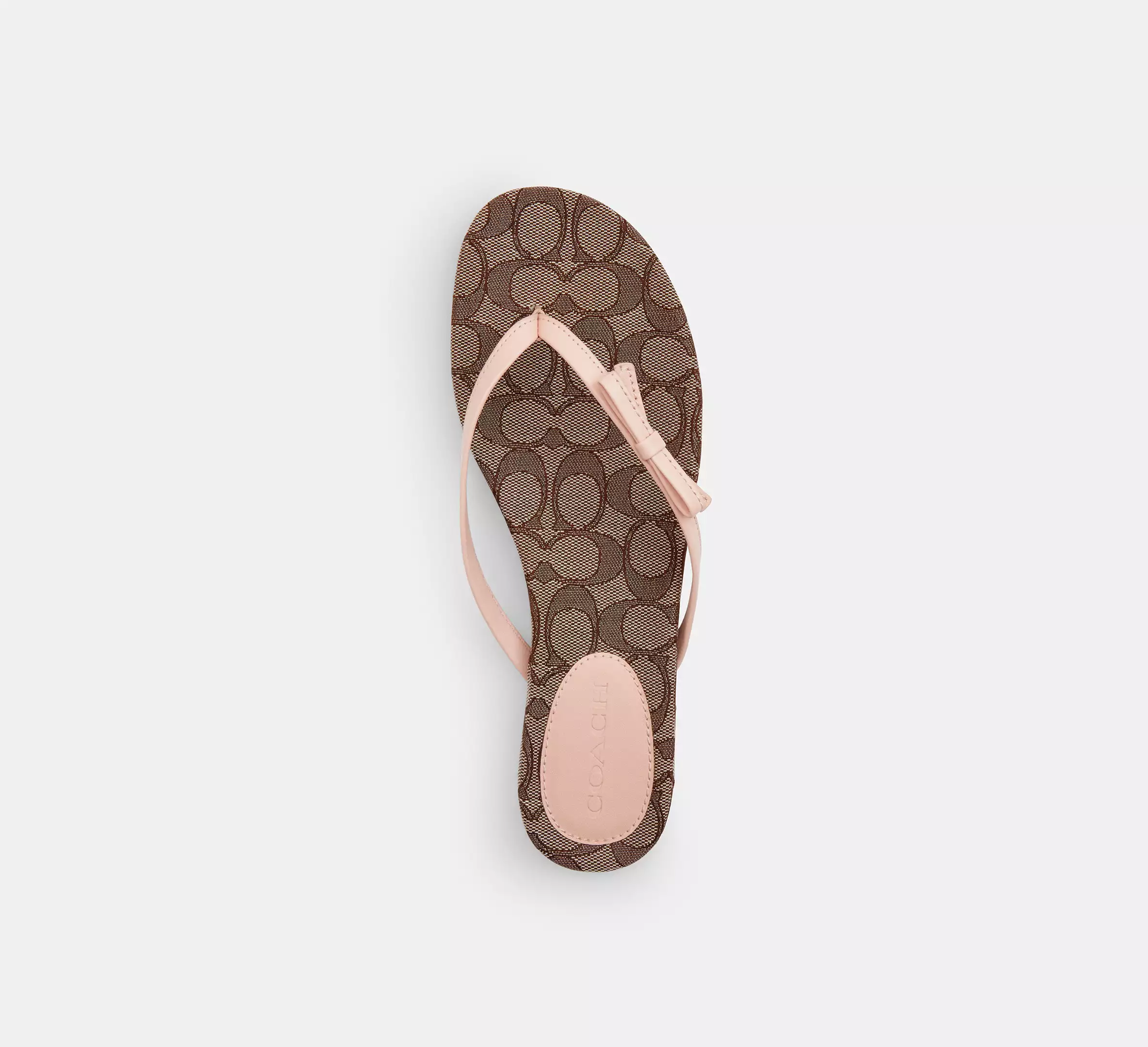 Bow Flip Flop In Signature Jacquard