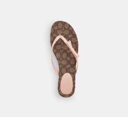 Bow Flip Flop In Signature Jacquard