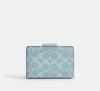 Medium Corner Zip Wallet In Signature Canvas