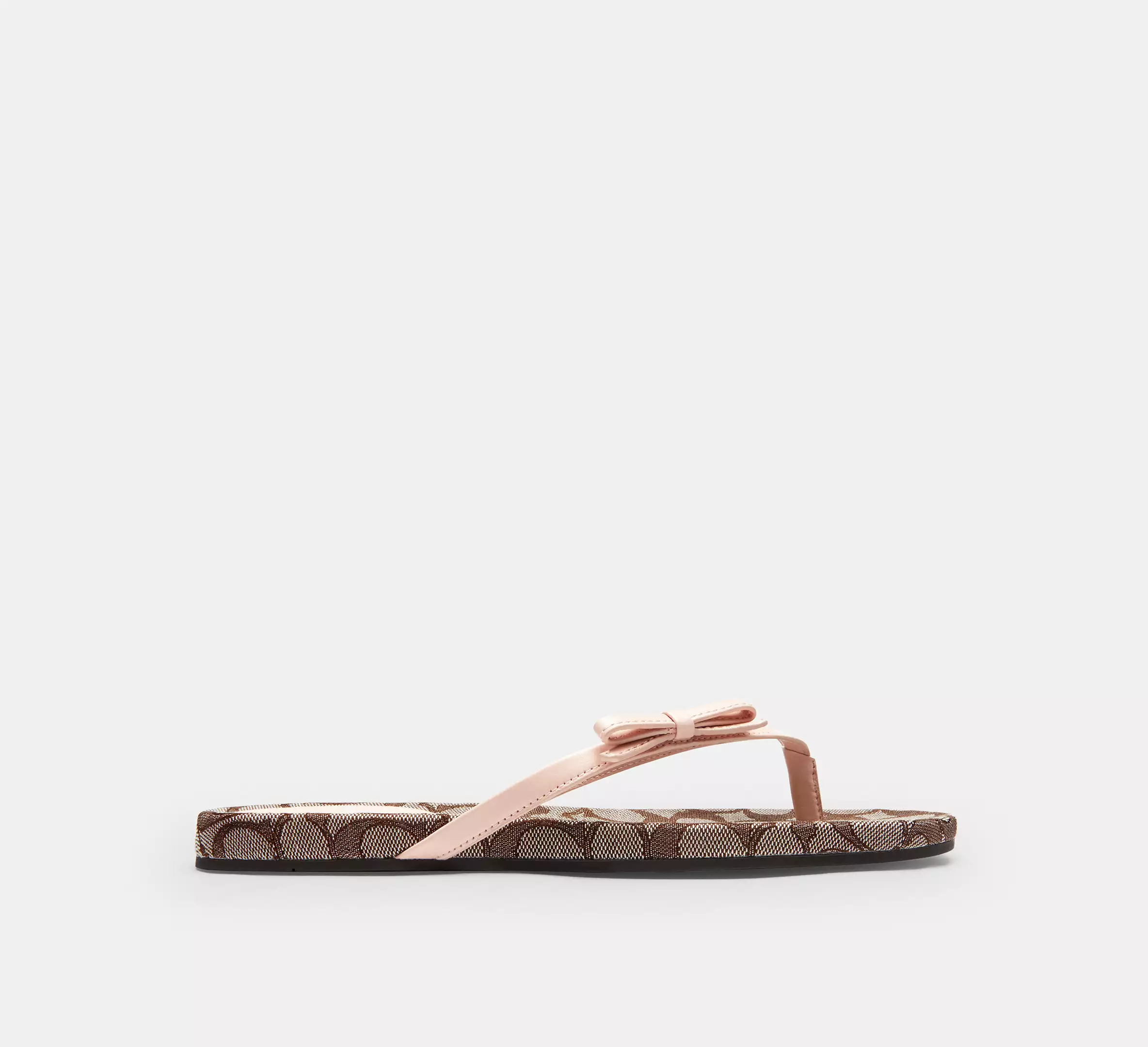Bow Flip Flop In Signature Jacquard