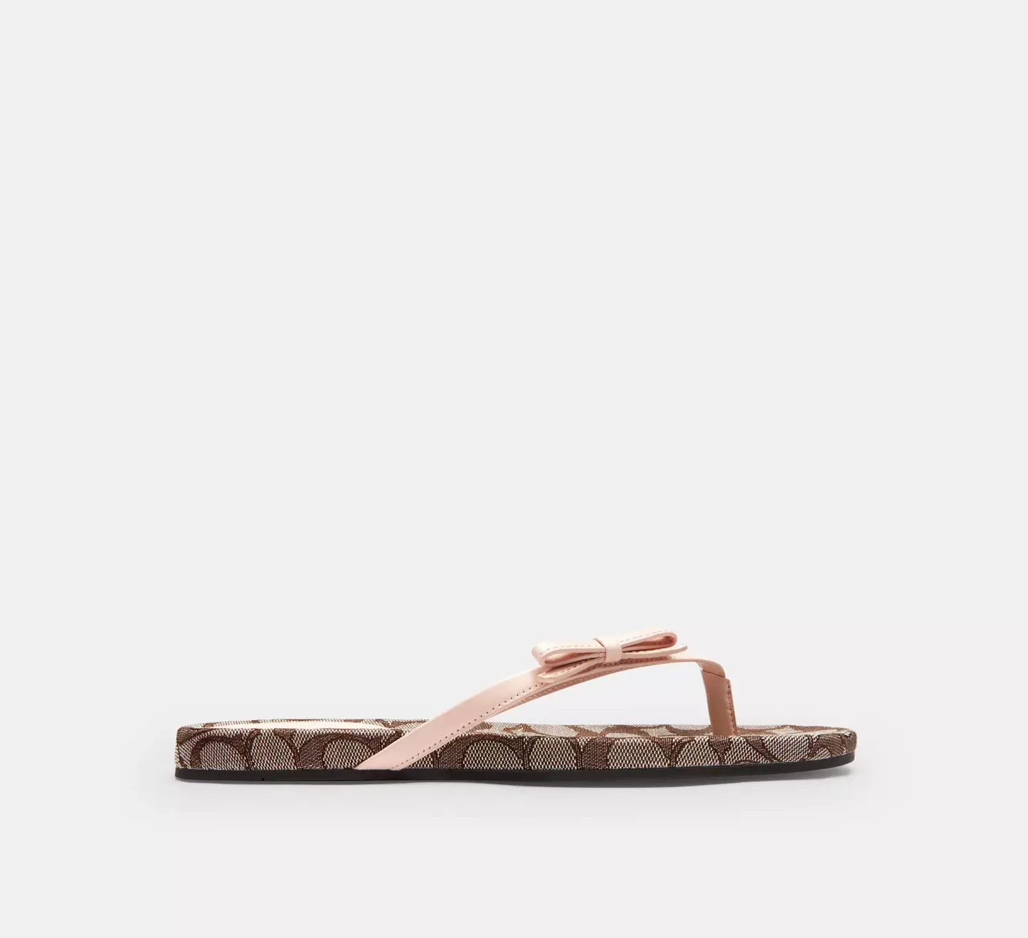 Bow Flip Flop In Signature Jacquard