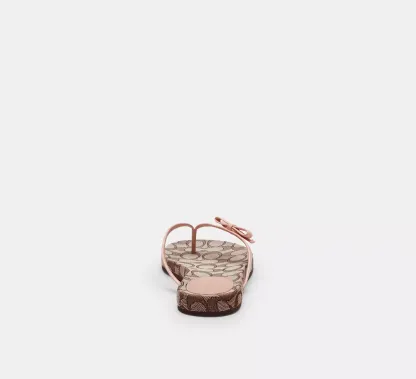 Bow Flip Flop In Signature Jacquard