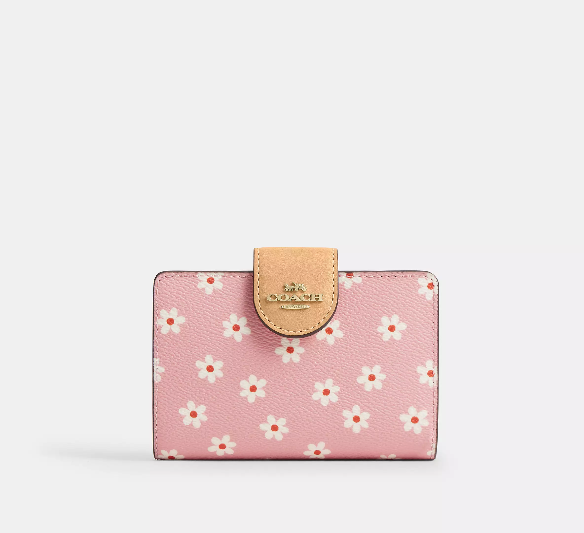 Medium Corner Zip Wallet In Signature Canvas