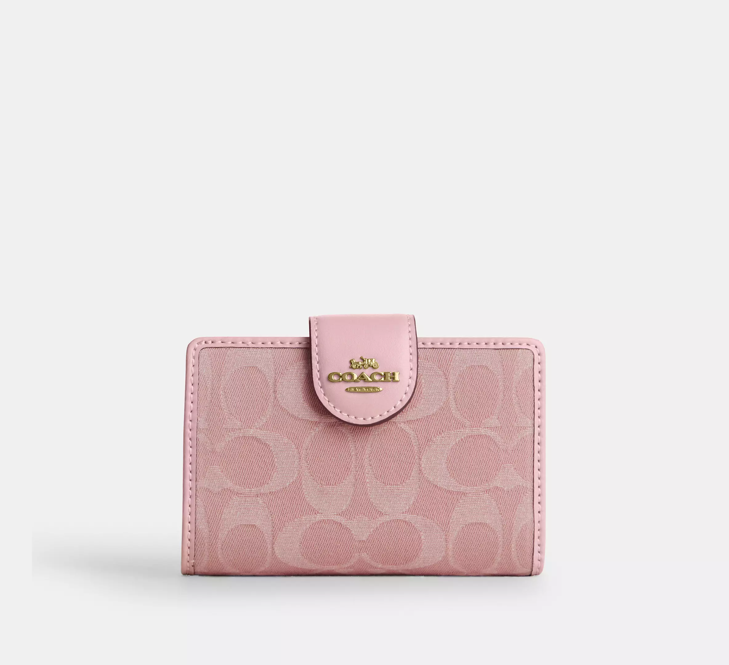 Medium Corner Zip Wallet In Signature Canvas