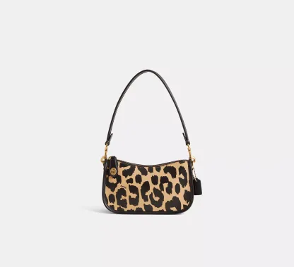 Restored Swinger Bag 20 With Leopard Print