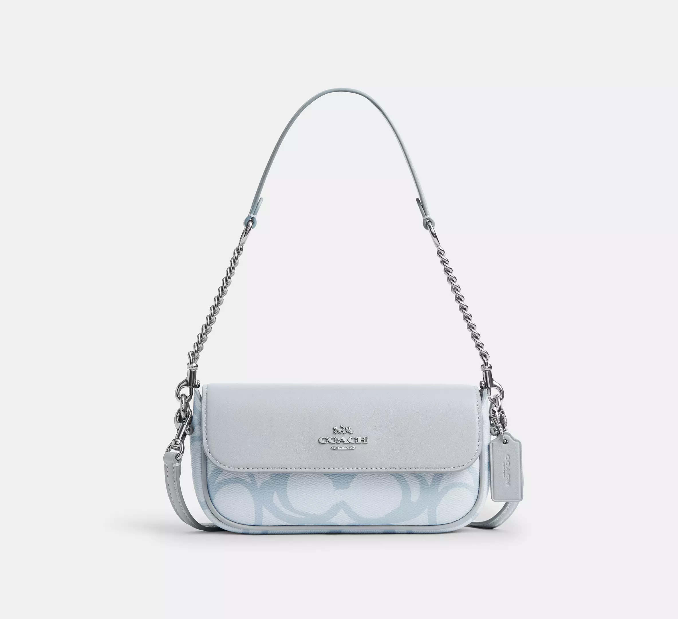 Hailey Flap Bag In Sketch Signature Canvas