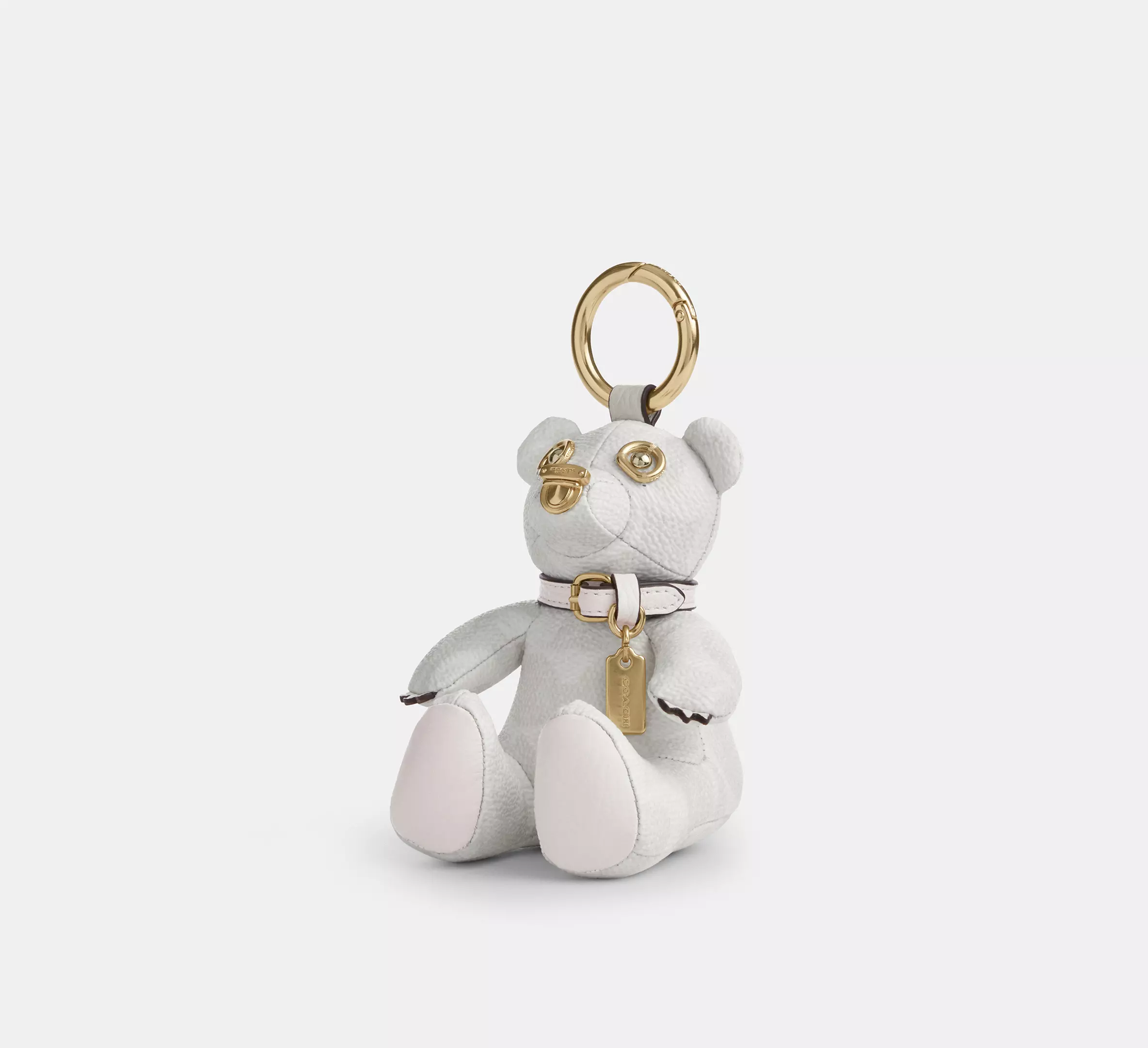 Collectible Bear Bag Charm In Signature Canvas