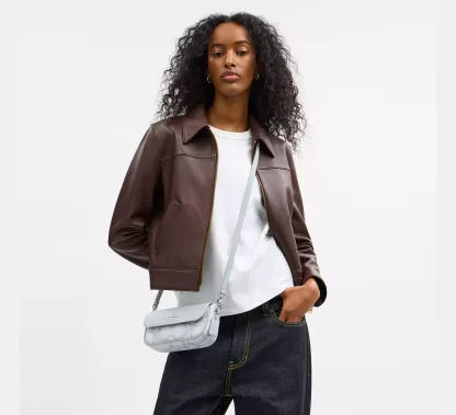 Hailey Flap Bag In Sketch Signature Canvas