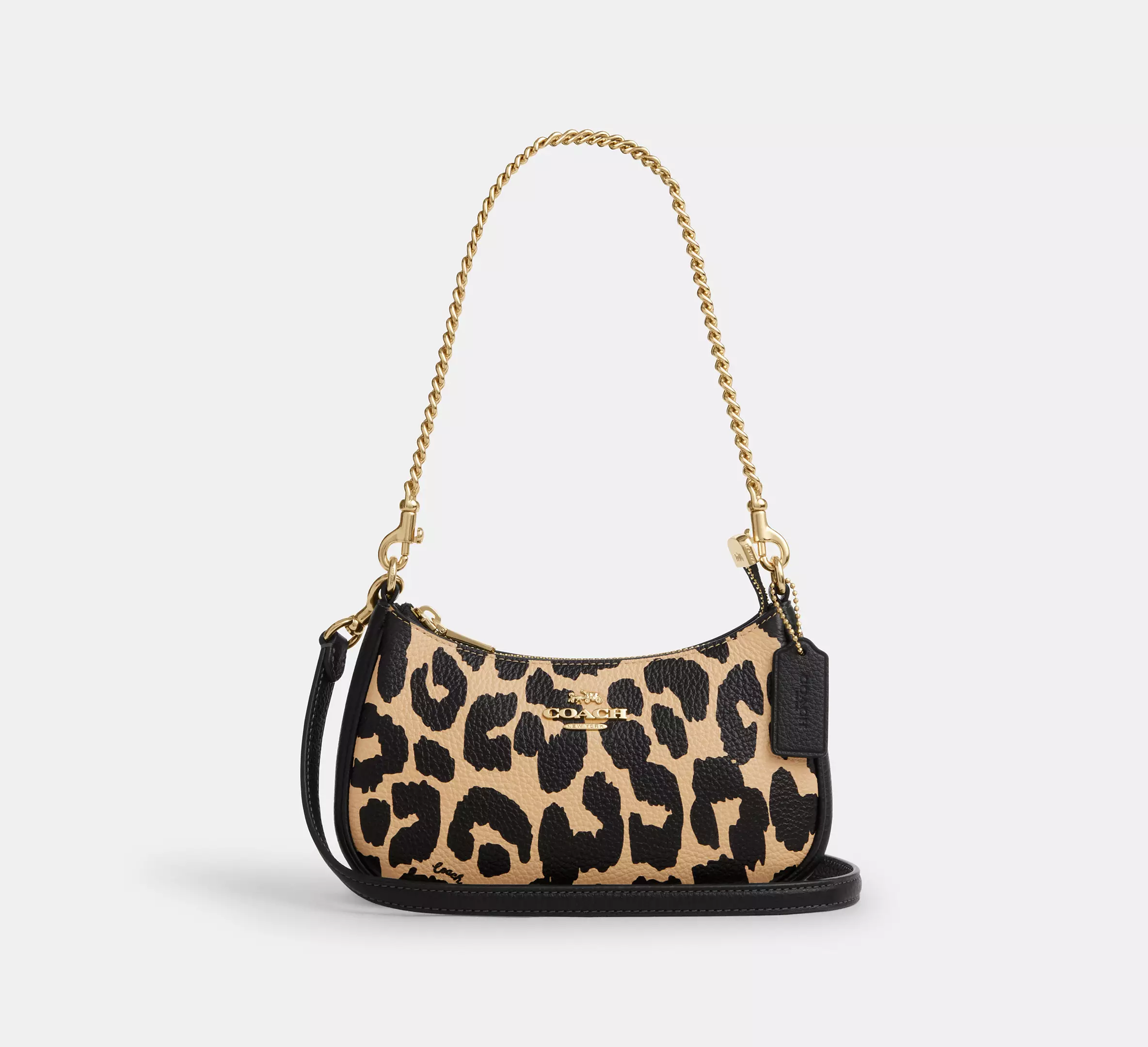 Teri Mini Crossbody Bag With Leopard Print
