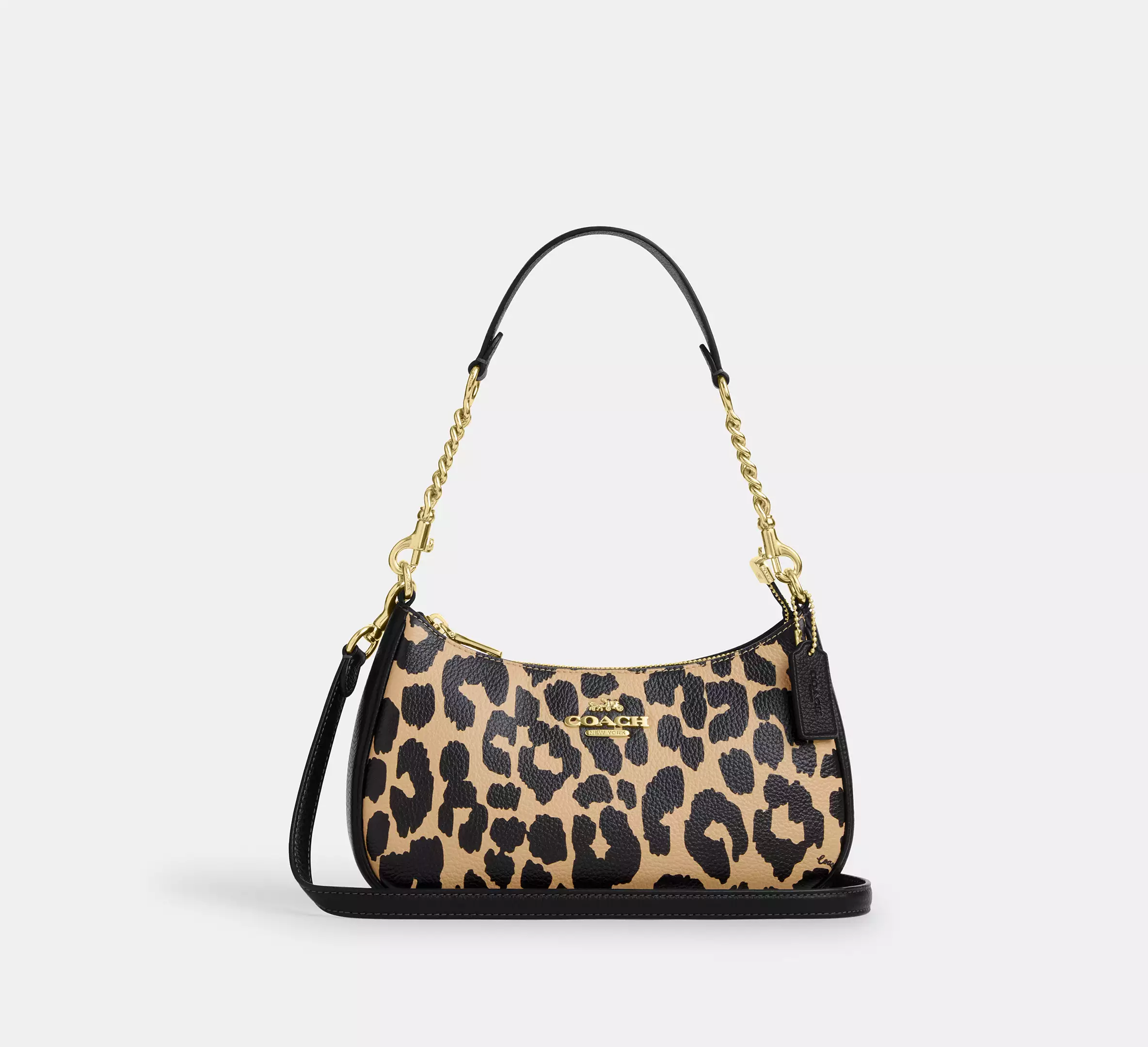 Teri Shoulder Bag With Leopard Print