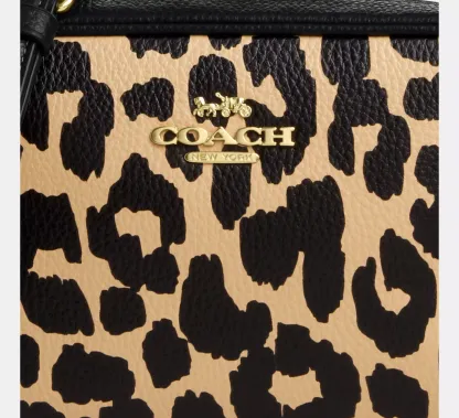 Mini Jamie Camera Bag With Leopard Print