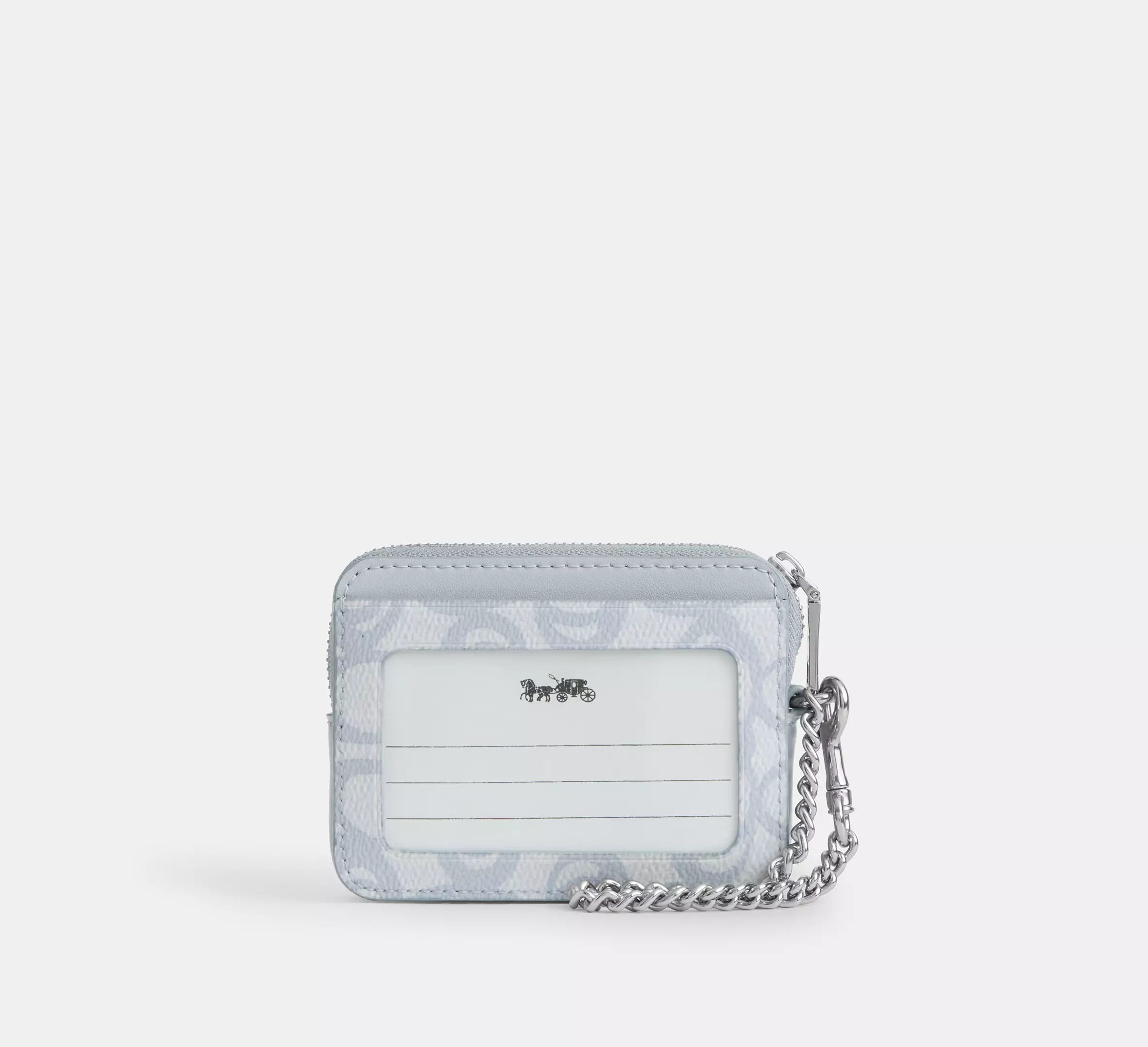 Zip Card Case In Sketch Signature Canvas