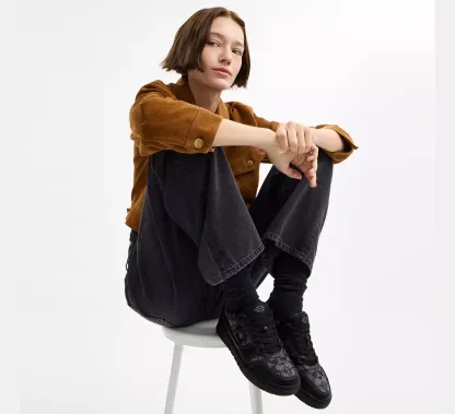 Soho Sneaker In Crystal Signature Jacquard