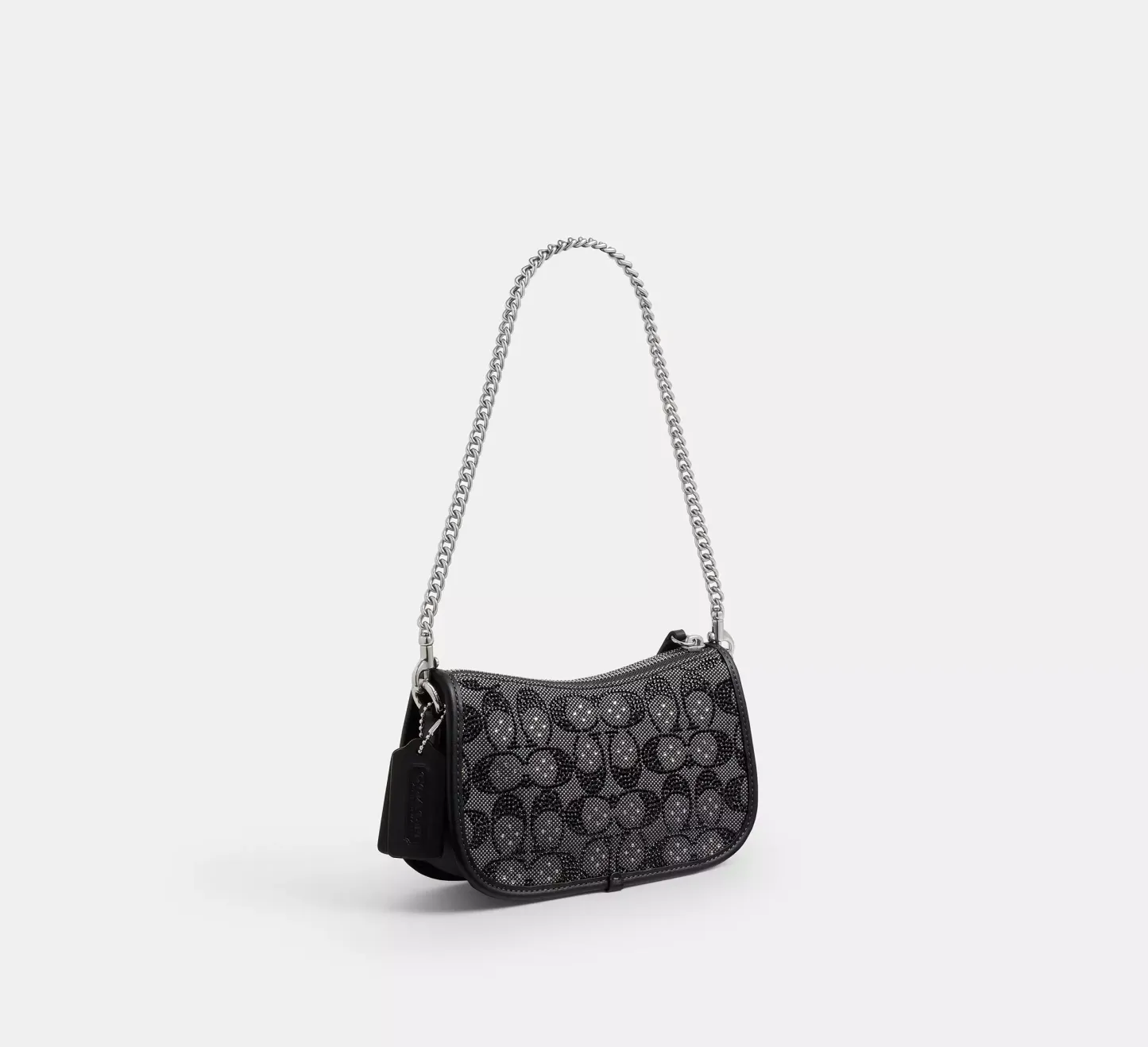 Swinger Bag 20 With Chain In Crystal Signature Jacquard