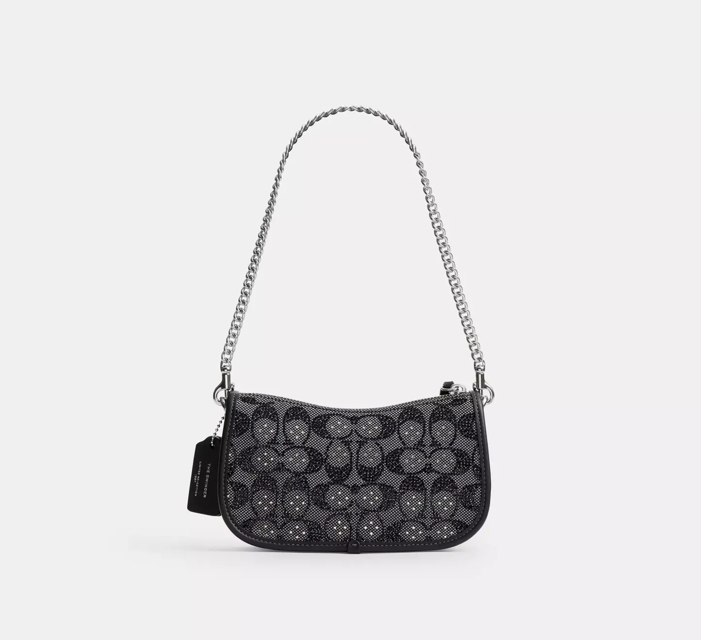 Swinger Bag 20 With Chain In Crystal Signature Jacquard