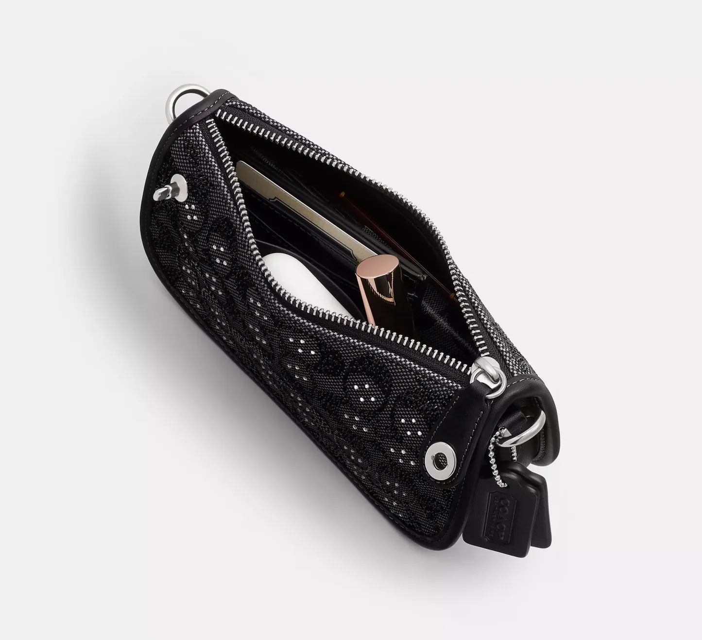 Swinger Bag 20 With Chain In Crystal Signature Jacquard