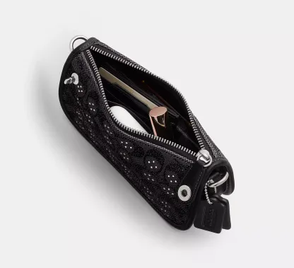 Swinger Bag 20 With Chain In Crystal Signature Jacquard