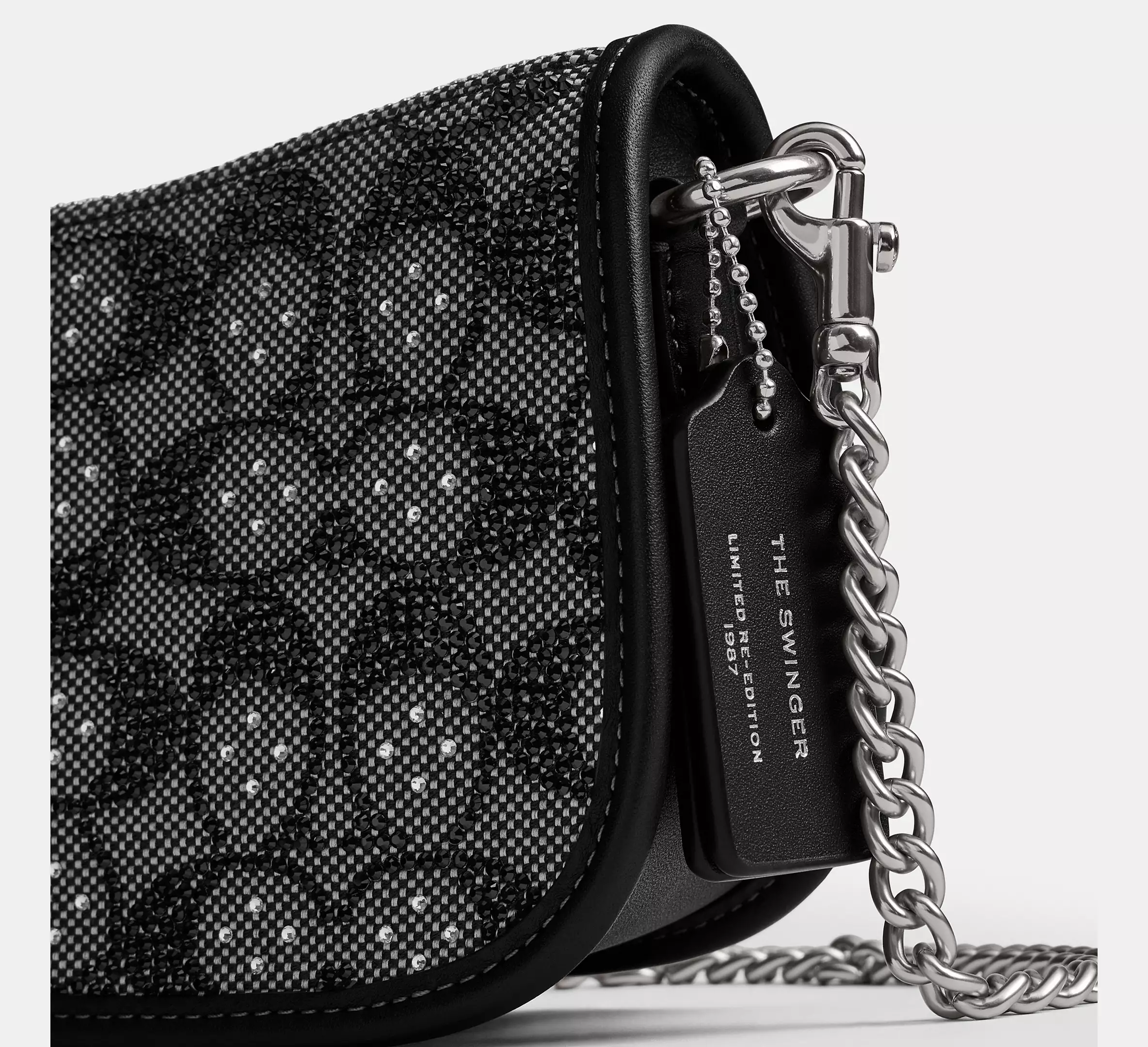 Swinger Bag 20 With Chain In Crystal Signature Jacquard