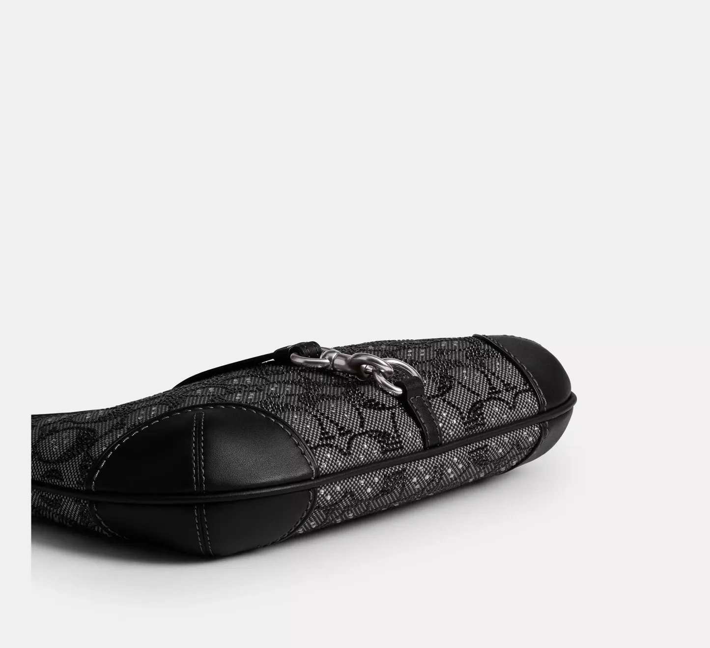 Hamptons Hobo Bag In Crystal Signature Jacquard