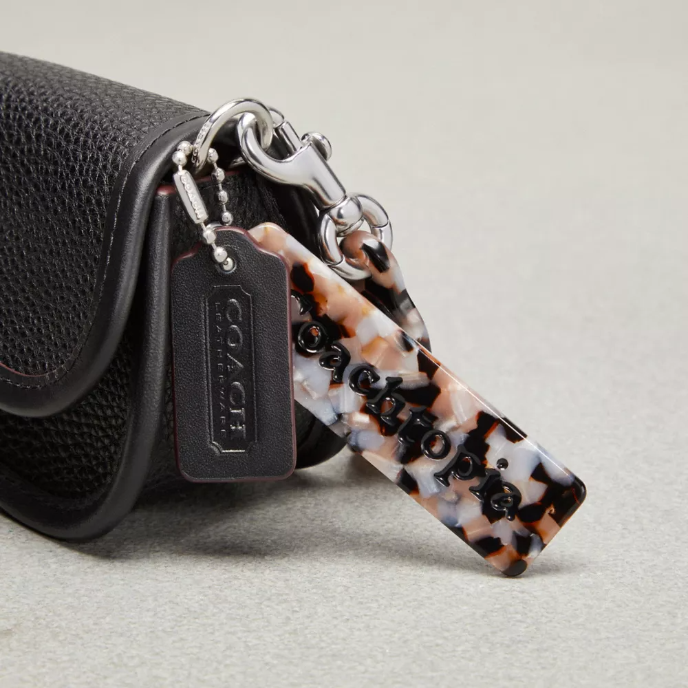 Mini Wavy Dinky Bag With Colorful Binding In Upcrafted Leather