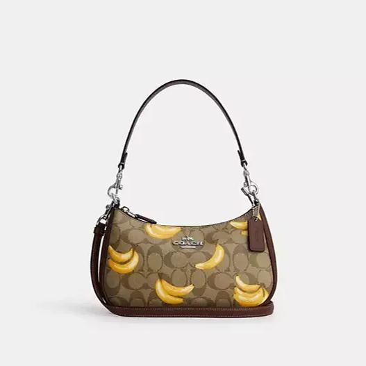 Shoulder Bag With Banana Print