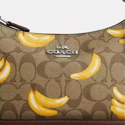 Shoulder Bag With Banana Print