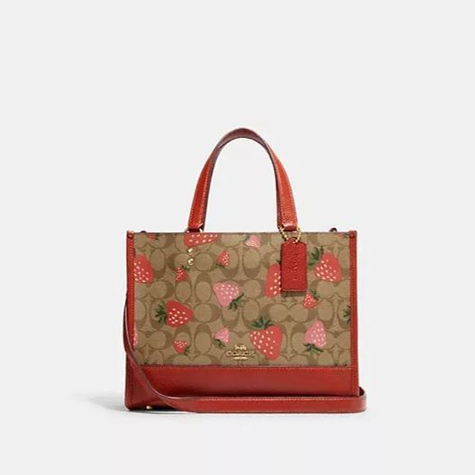 Bag With Wild Strawberry Print