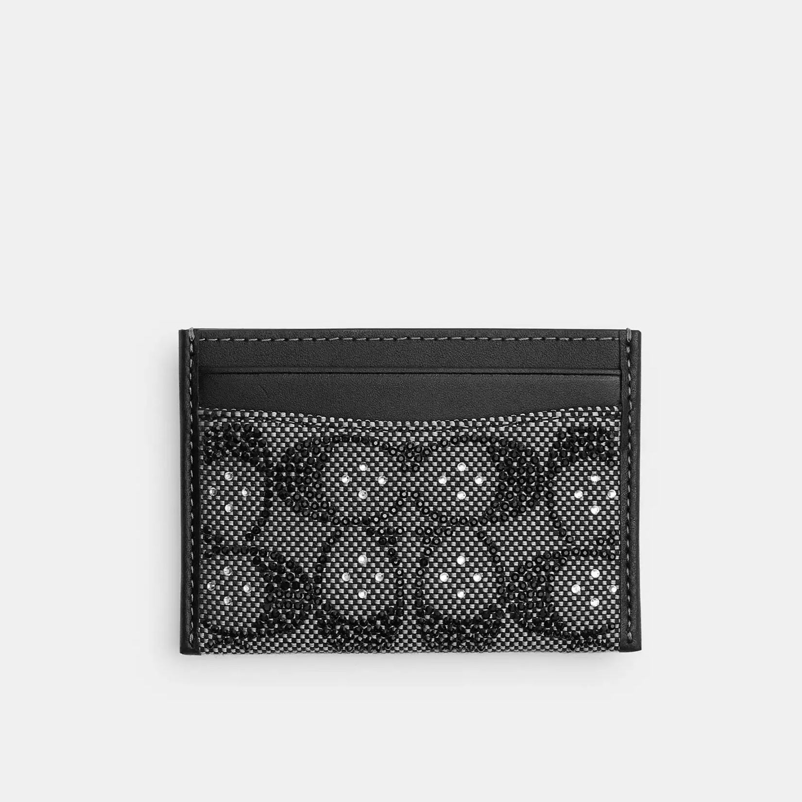 Essential Card Case In Crystal Signature Jacquard