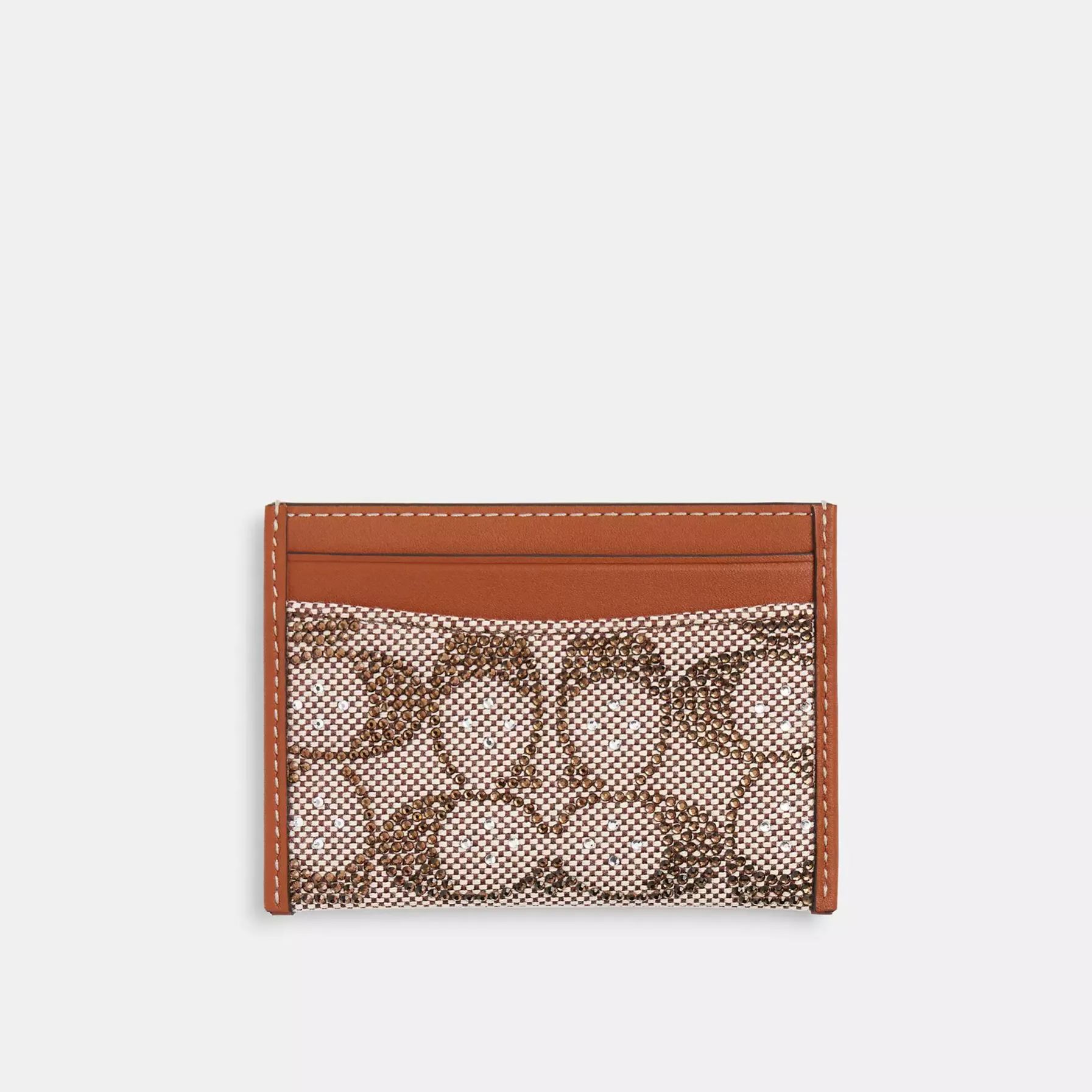Essential Card Case In Crystal Signature Jacquard