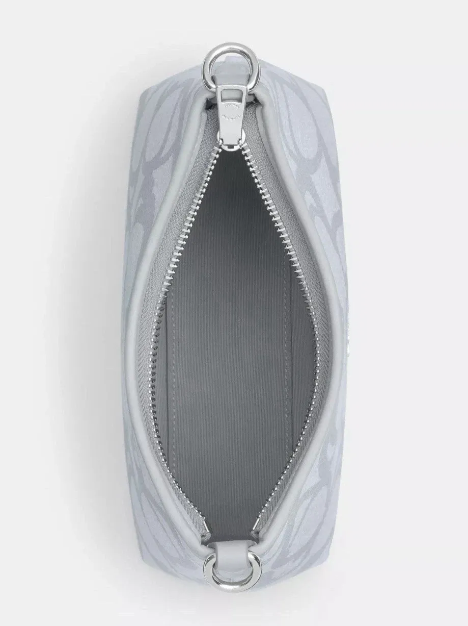 Laurel Small Shoulder Bag in Sketch Signature Canvas CBI05 SVNB9