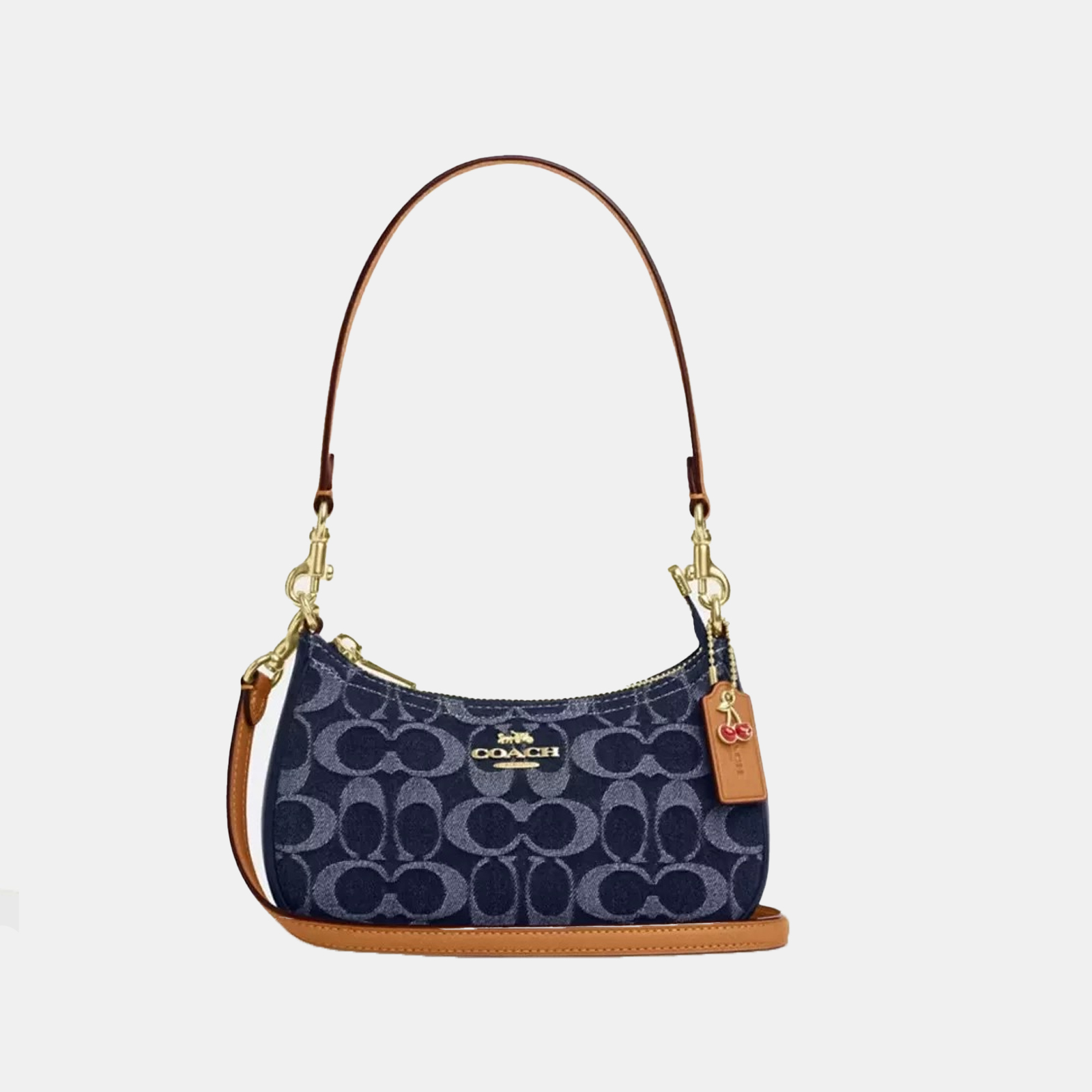 Teri Shoulder Bag In Signature Denim Cherry CAF82