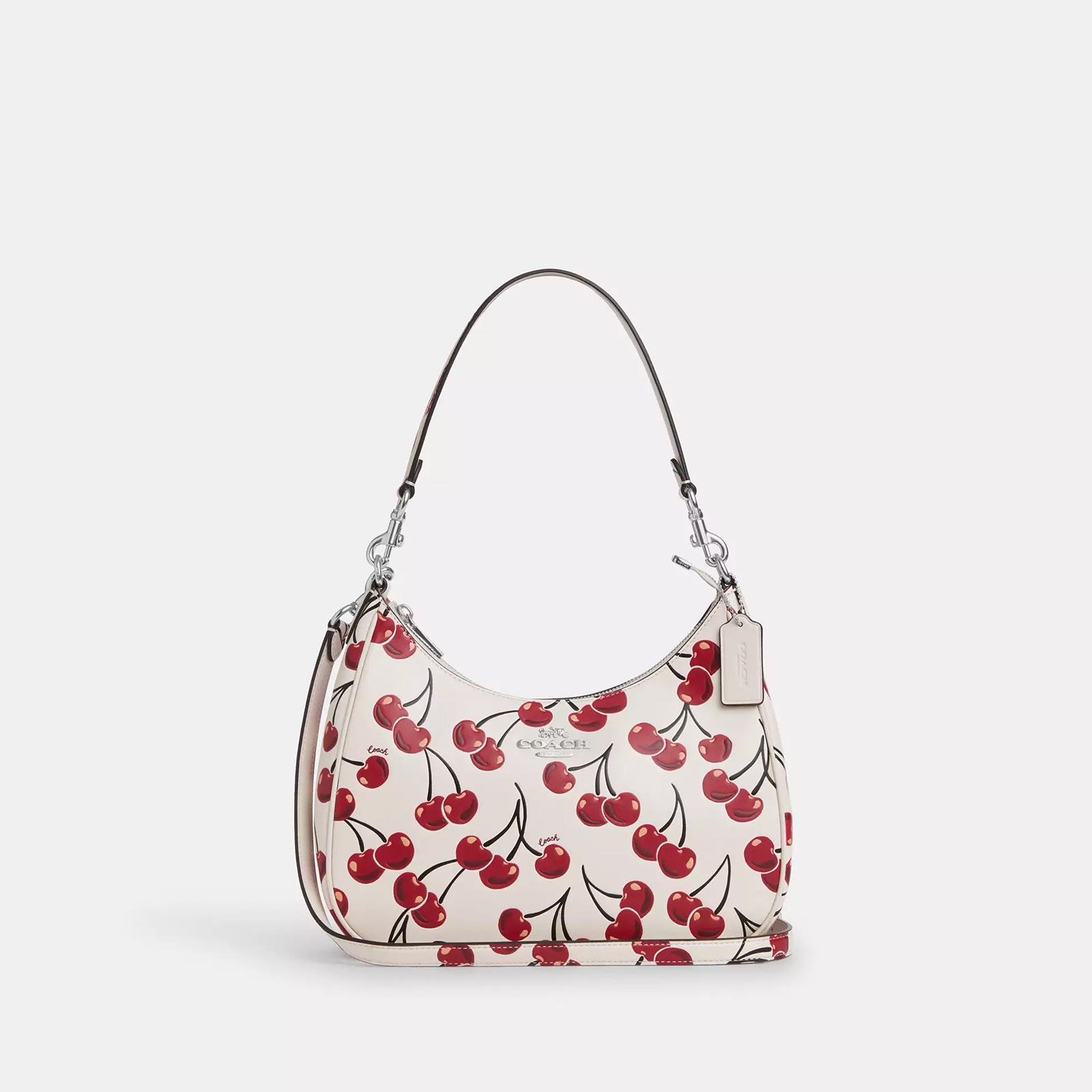 Teri Hobo Bag With Cherry Print