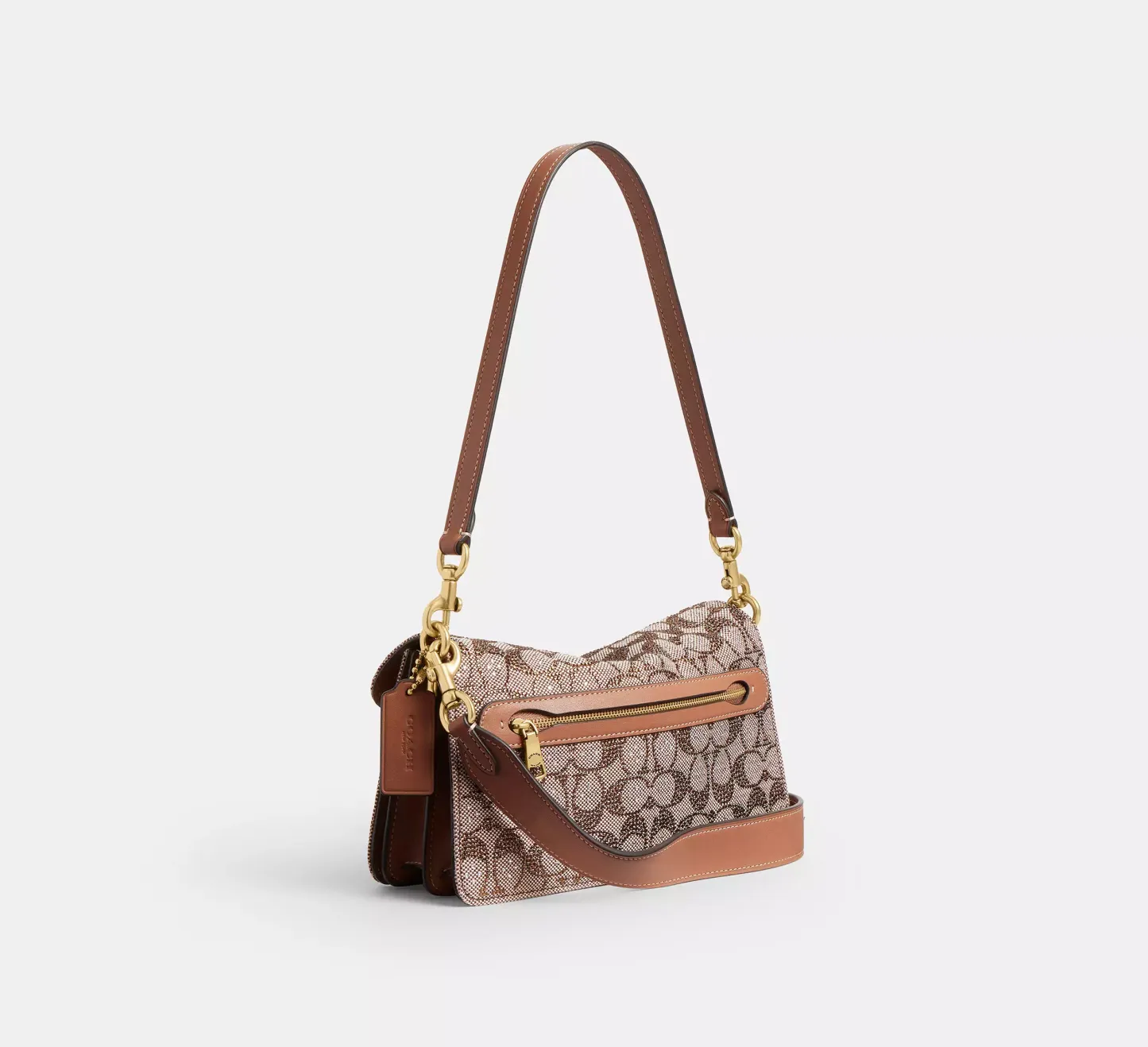Sac bandoulière Tabby 26 en jacquard signature cristal