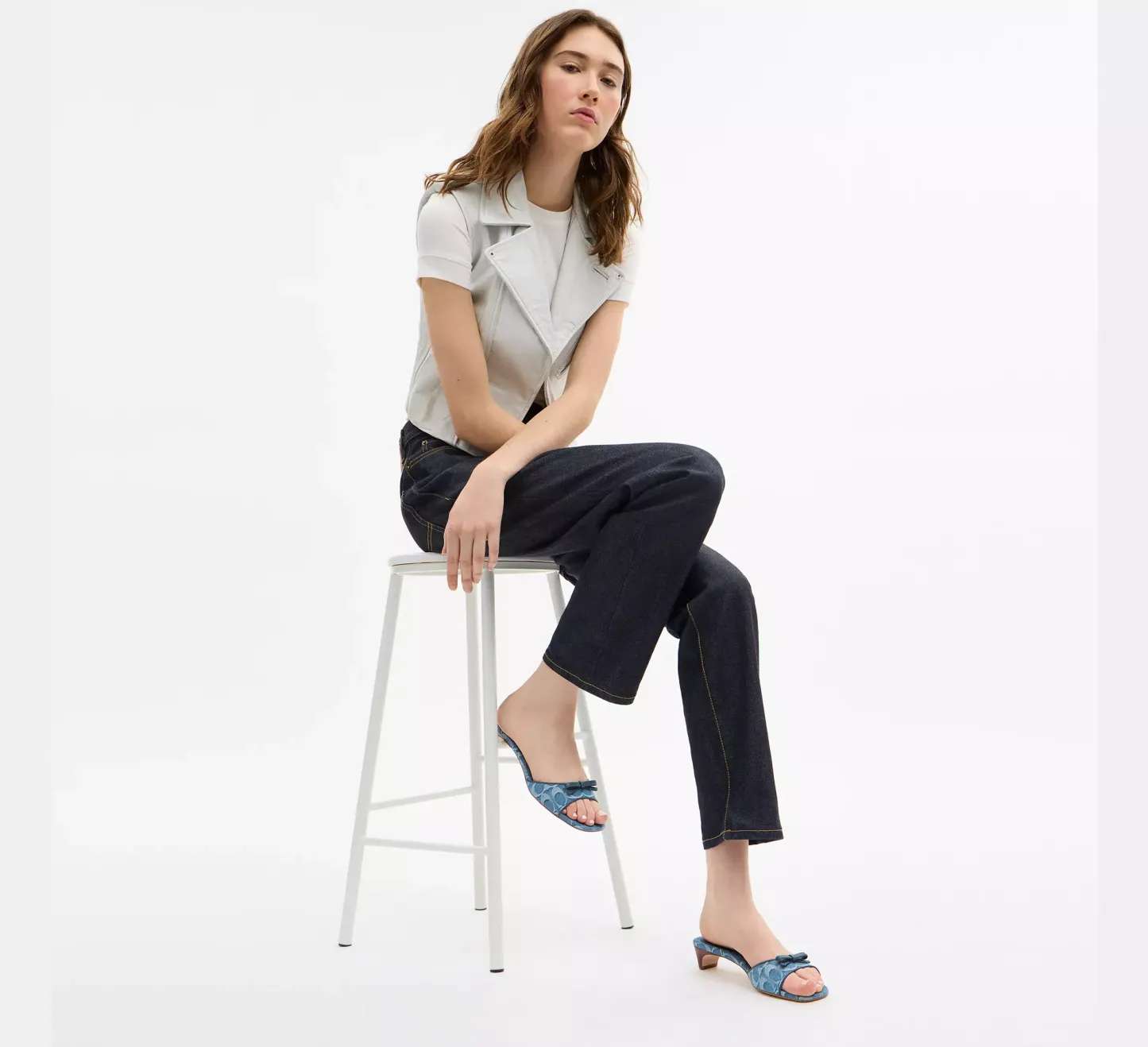 Bow Kitten Heel Sandal