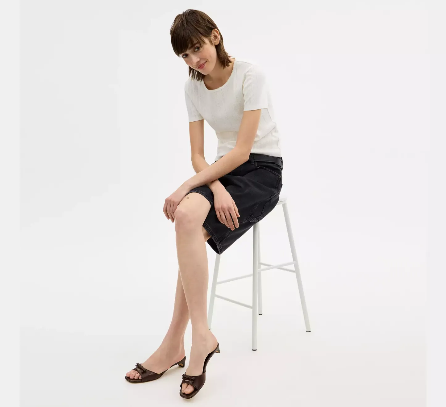 Bow Kitten Heel Sandal