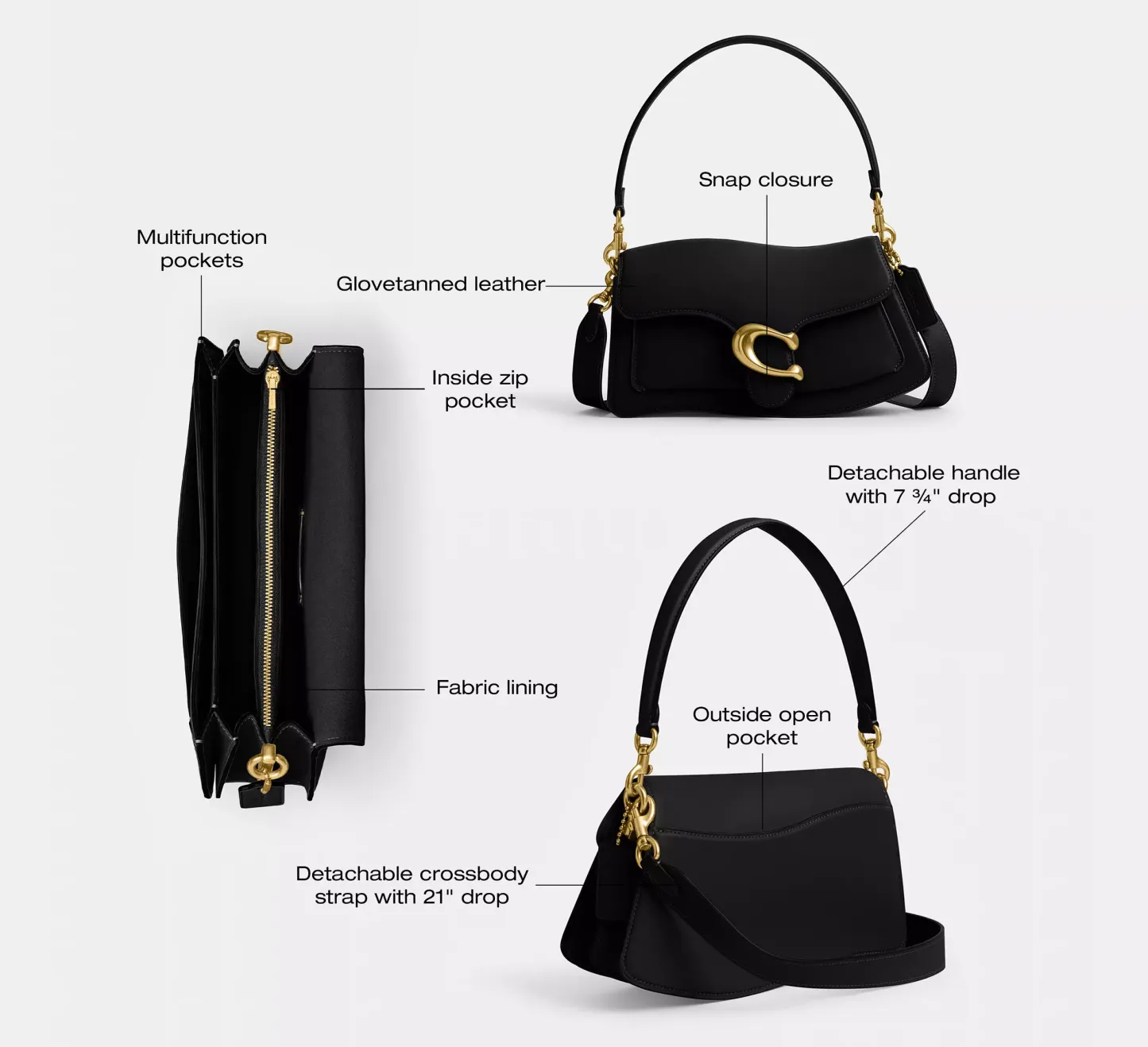 Twisted Tabby Shoulder Bag